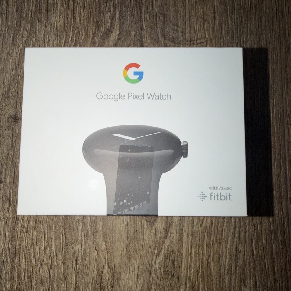 Google Pixel Watch 41mm Matte Black Stainless Steel Case with Obsidian Active...